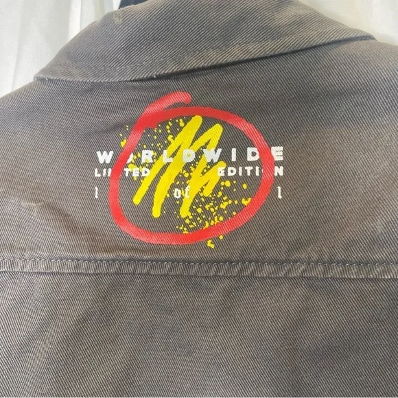 TRADEMARK BROOKLYN Cloth Co Jacket Mens S Gray worldwide tour limited edition - Picture 7 of 11